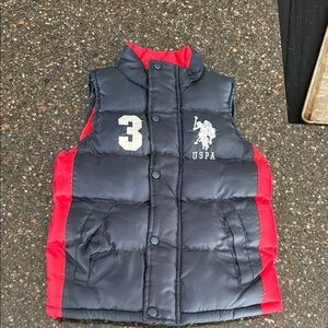 Navy and Red Kids Vest